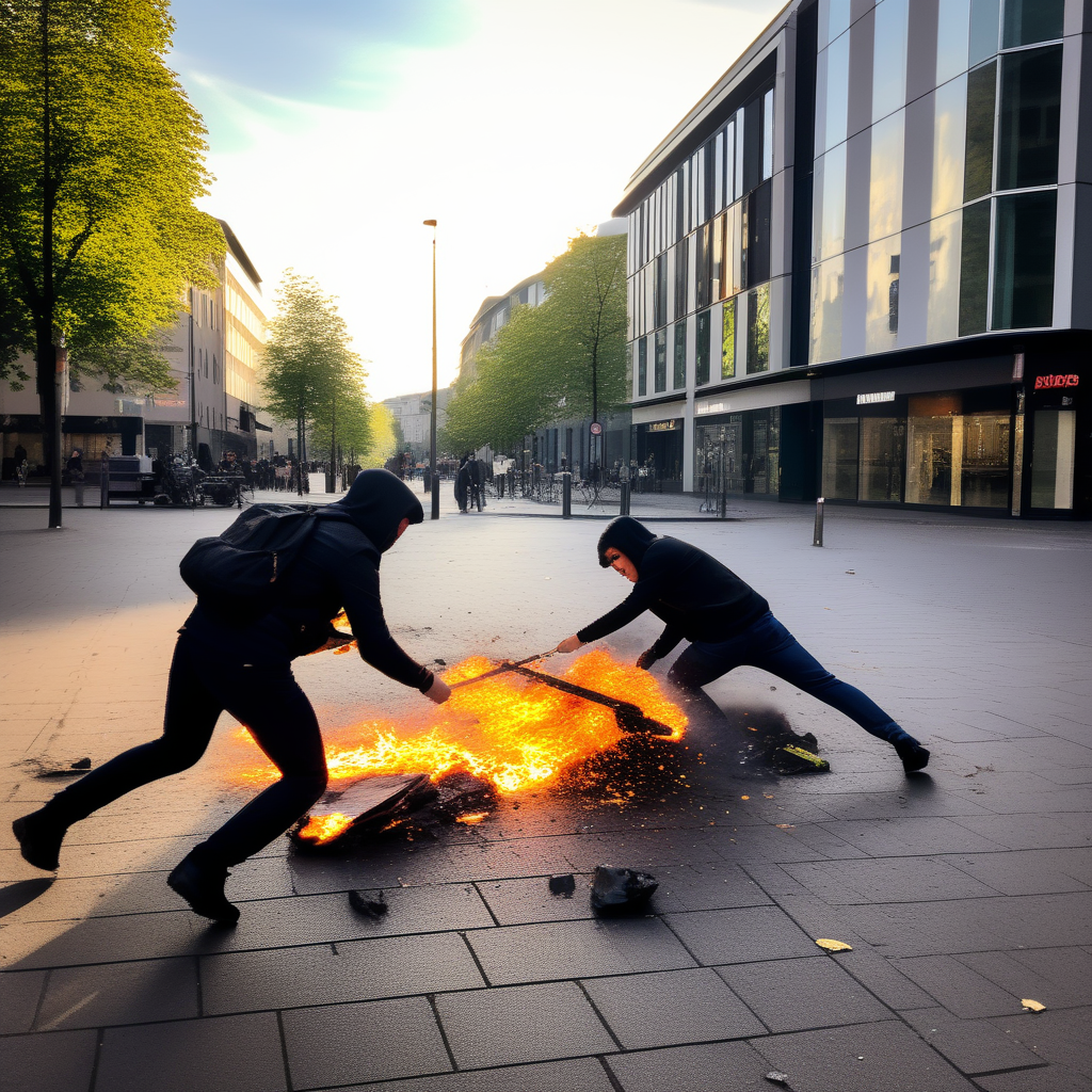 Zwei Jugend­li­che im Lim­be­cker Platz in Essen ange­grif­fen und aus­ge­raubt — Foto­fahn­dung der Poli­zei Essen